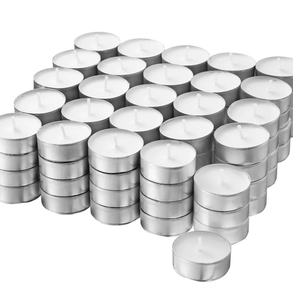 White Tealight Candles (Unscented) - Picture 1 of 3